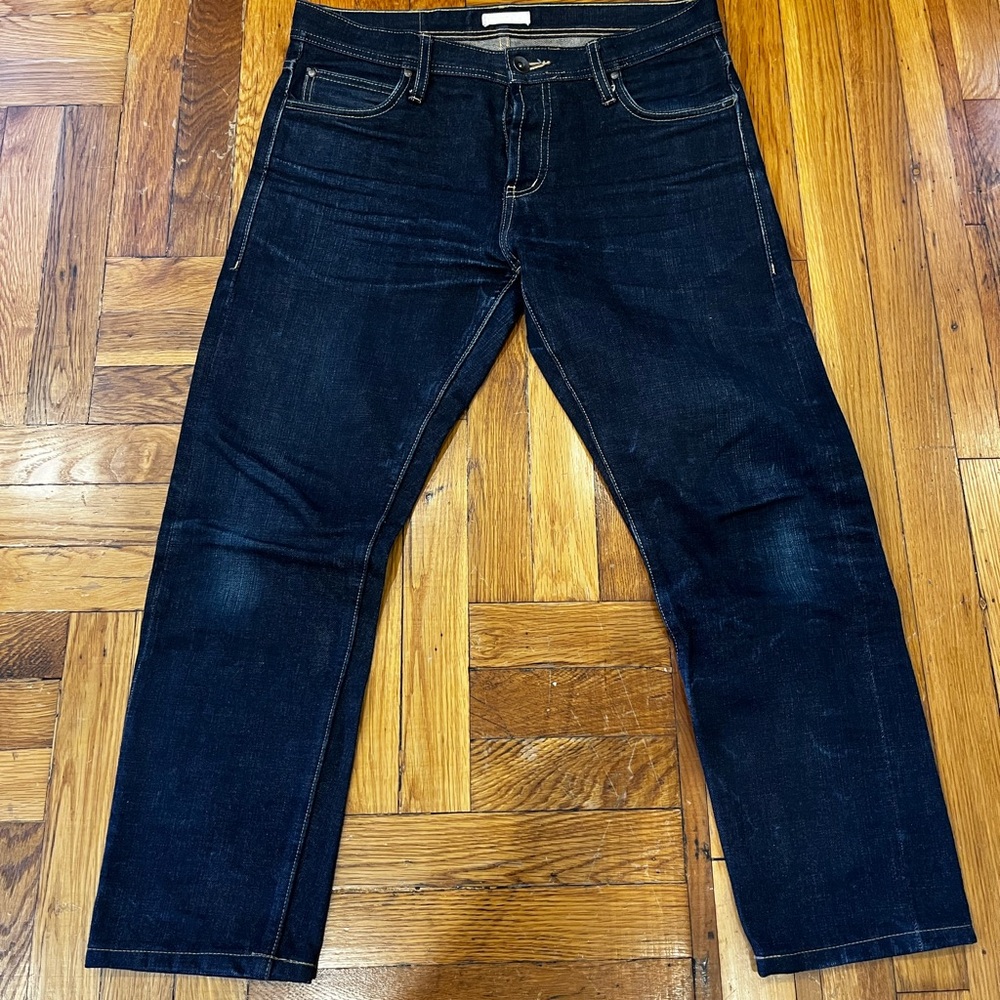 Men's Slim Straight Jeans - Deep Indigo